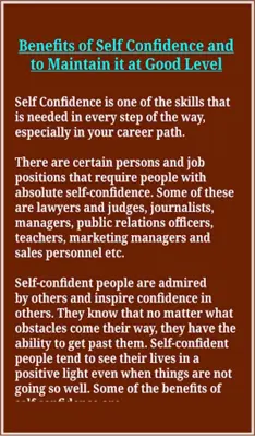 Self Confidence Skills android App screenshot 4