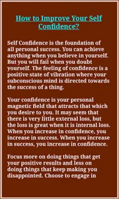 Self Confidence Skills android App screenshot 8